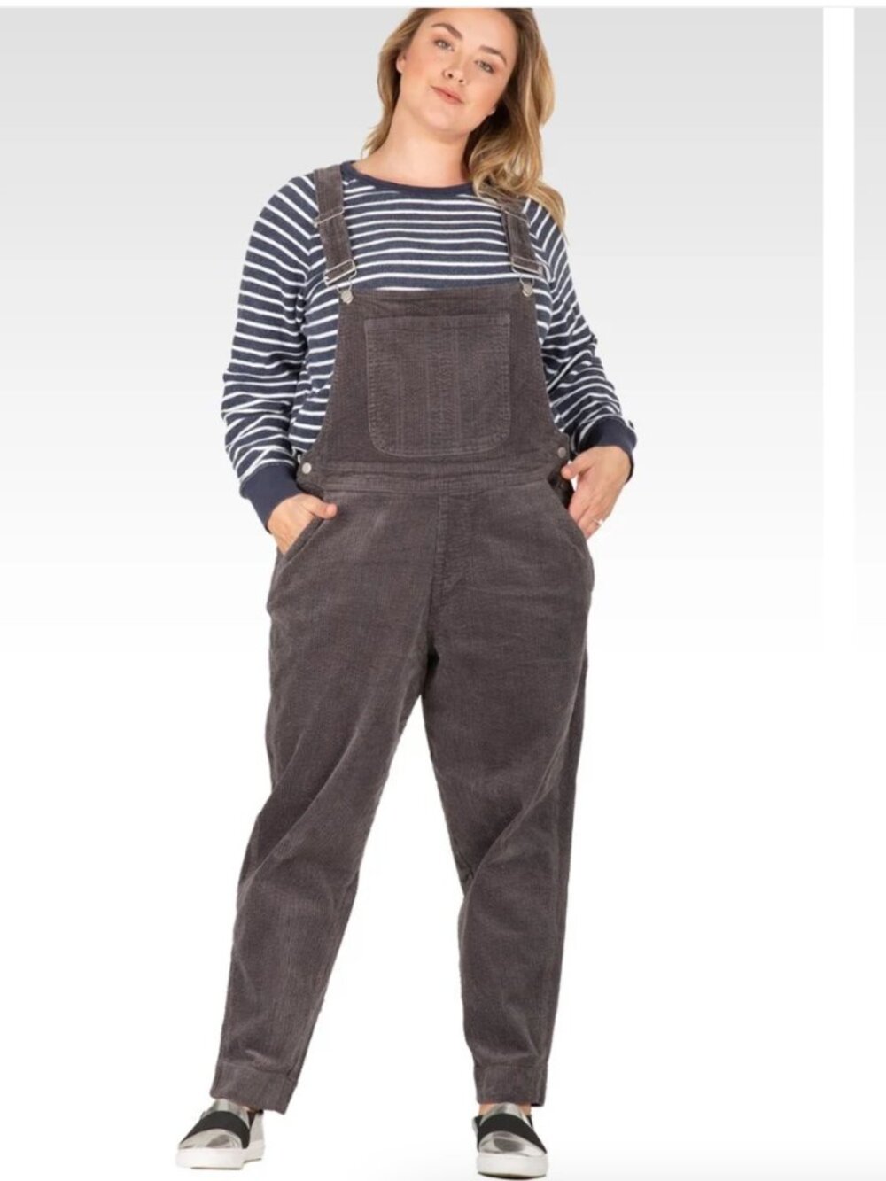 Standards & Practices Harper Corduroy Bib Overalls 2x